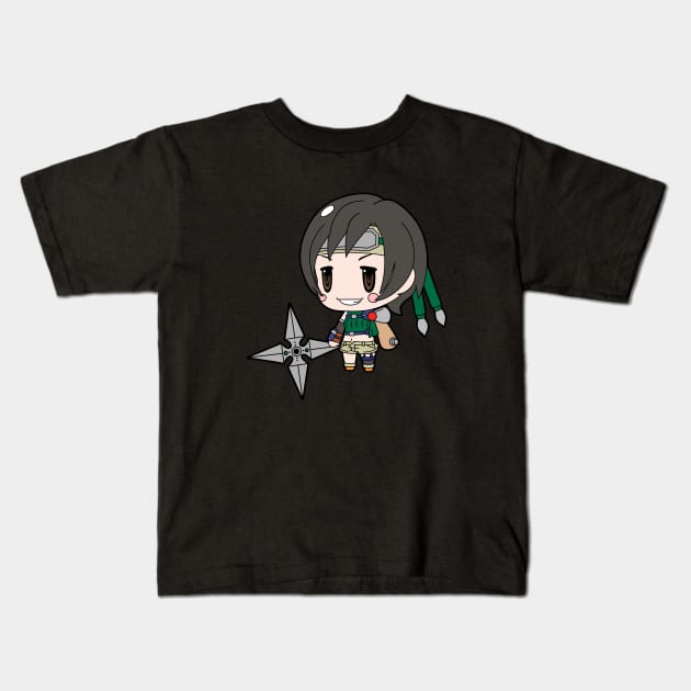 Cute Yuffie Kids T-Shirt by JamesCMarshall